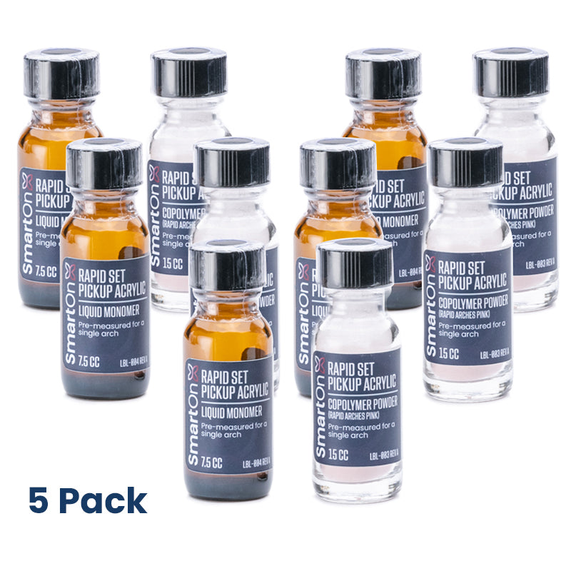 Rapid Set Pickup Acrylic Pre-dosed Arch Packs, RA Pink