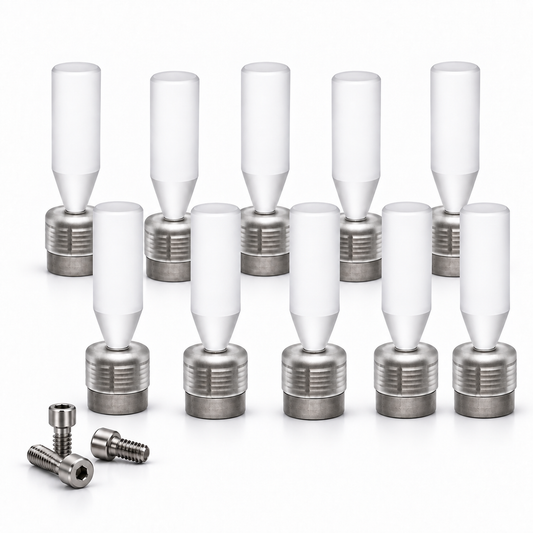 Ten Smart On X Pre-Coated TiBases with prosthetic screws